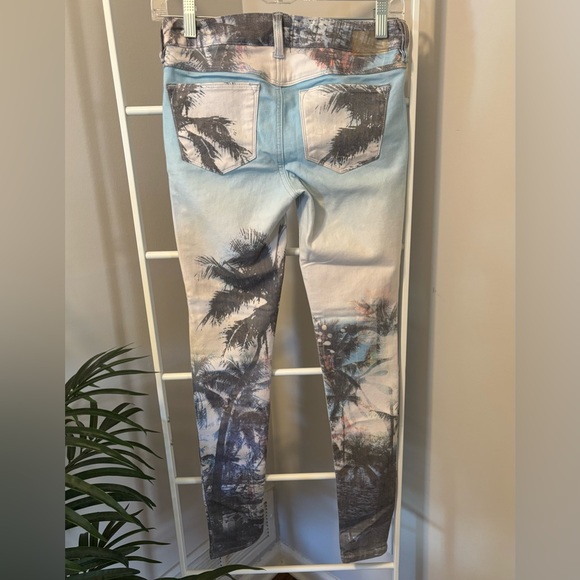 Sold Design Lab Palm Print Skinny Jeans - NWOT - Picture 6 of 10